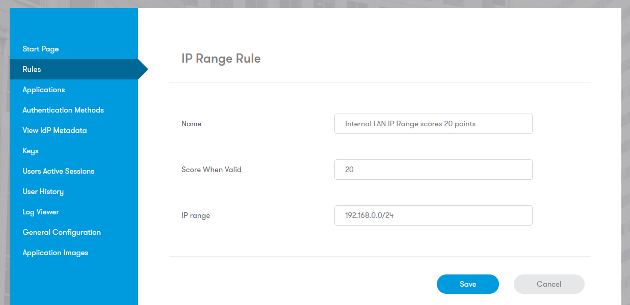 IP Range Rule Example
