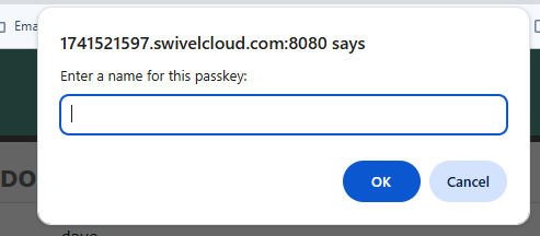 FIDO2 Passkey name